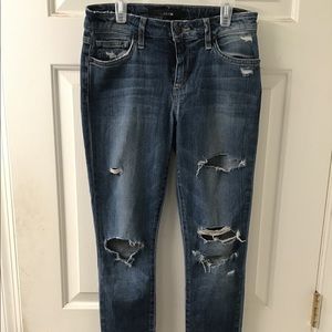 JOES JEANS SZ 27 HI RISE SKINNY DISTRESSED